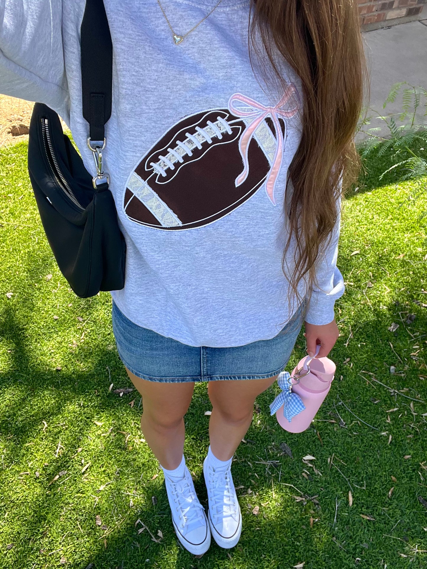 Custom bow game day sweatshirt