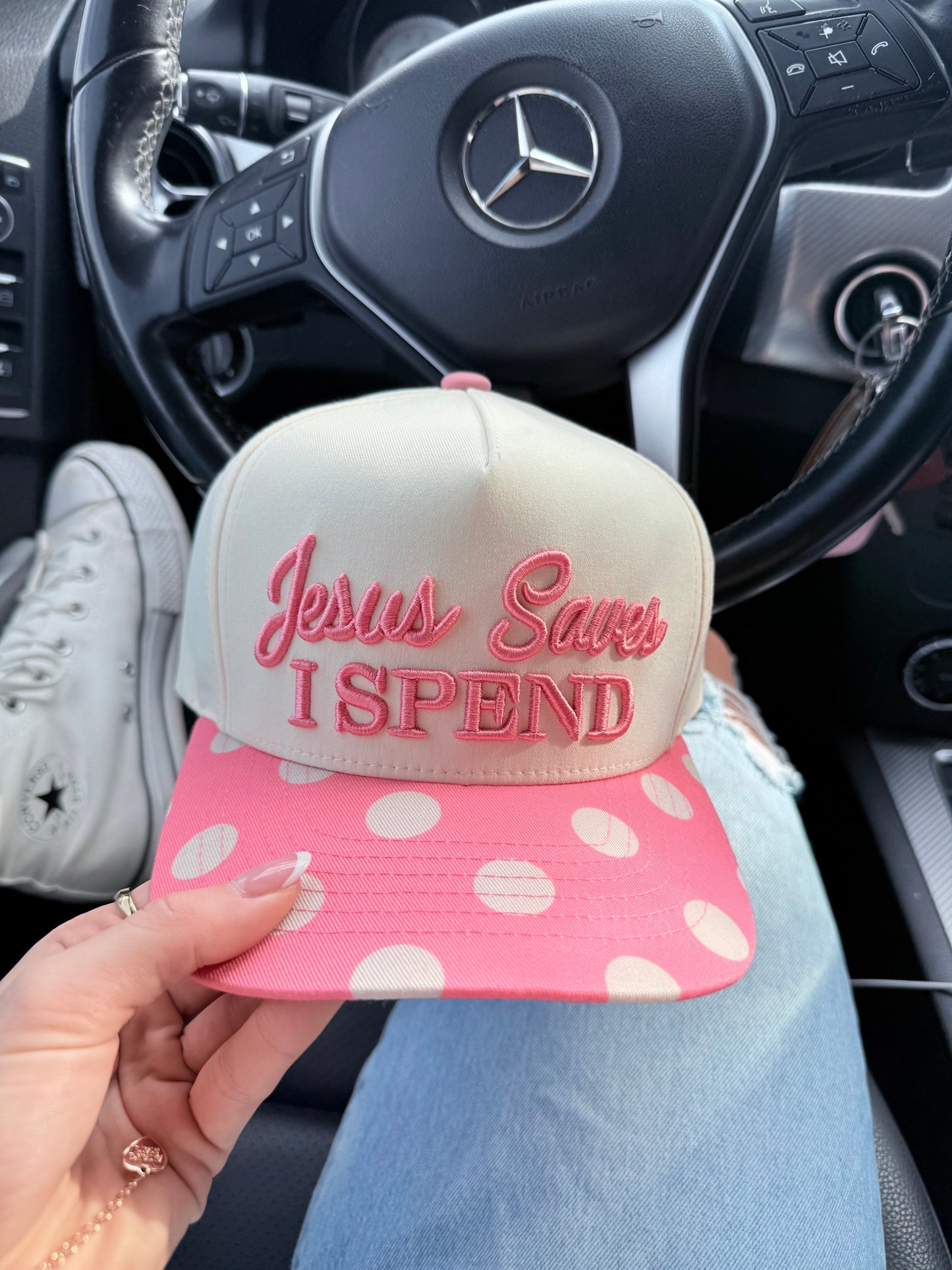 WHOLESALE PREORDER Jesus saves I spend hat (ships 3/10)