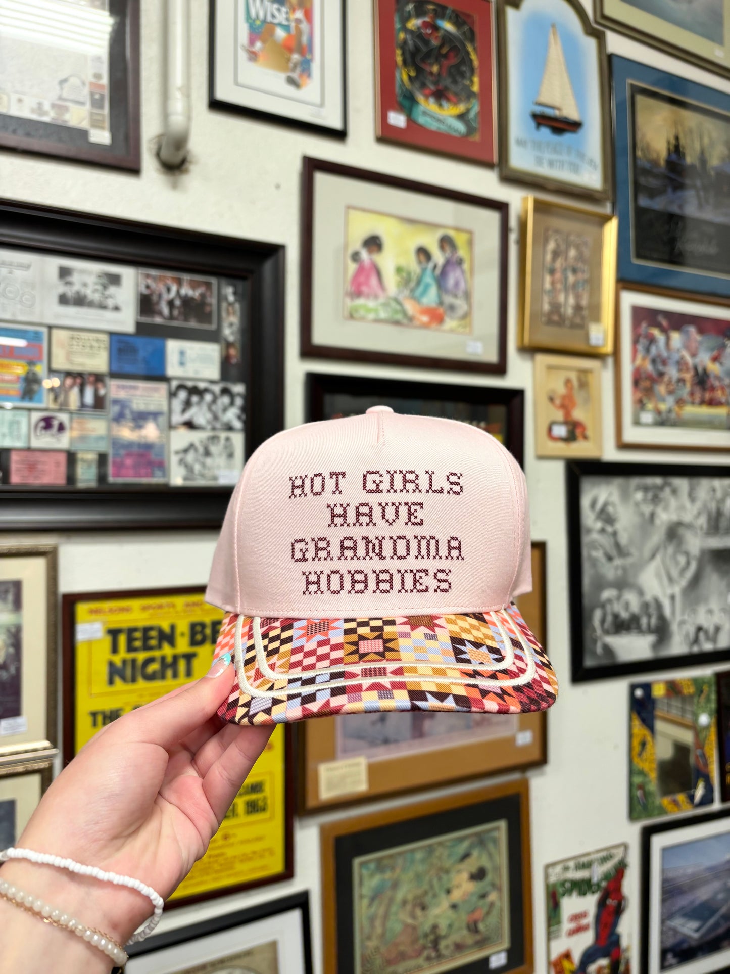 Hot girls have grandma hobbies hat