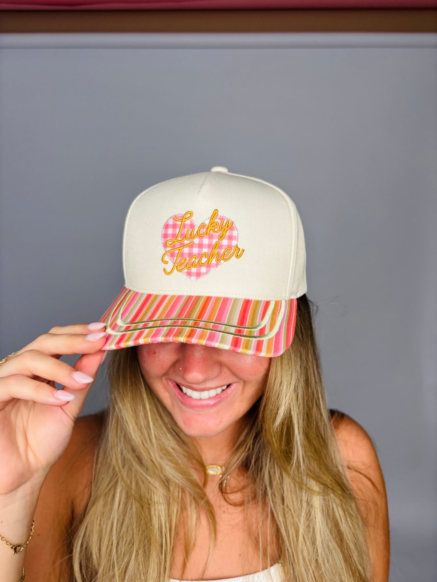 WHOLESALE Lucky teacher trucker hats
