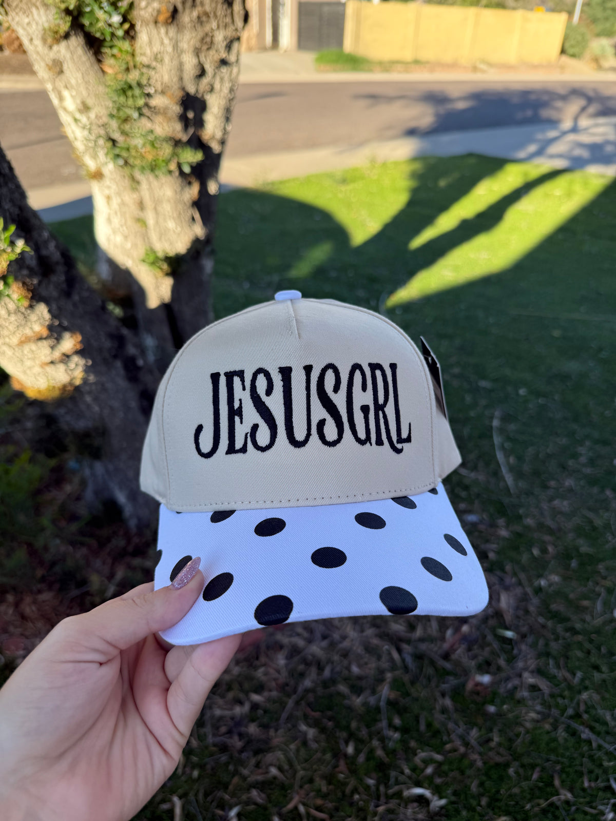 Jesus girl (black & white) trucker hat