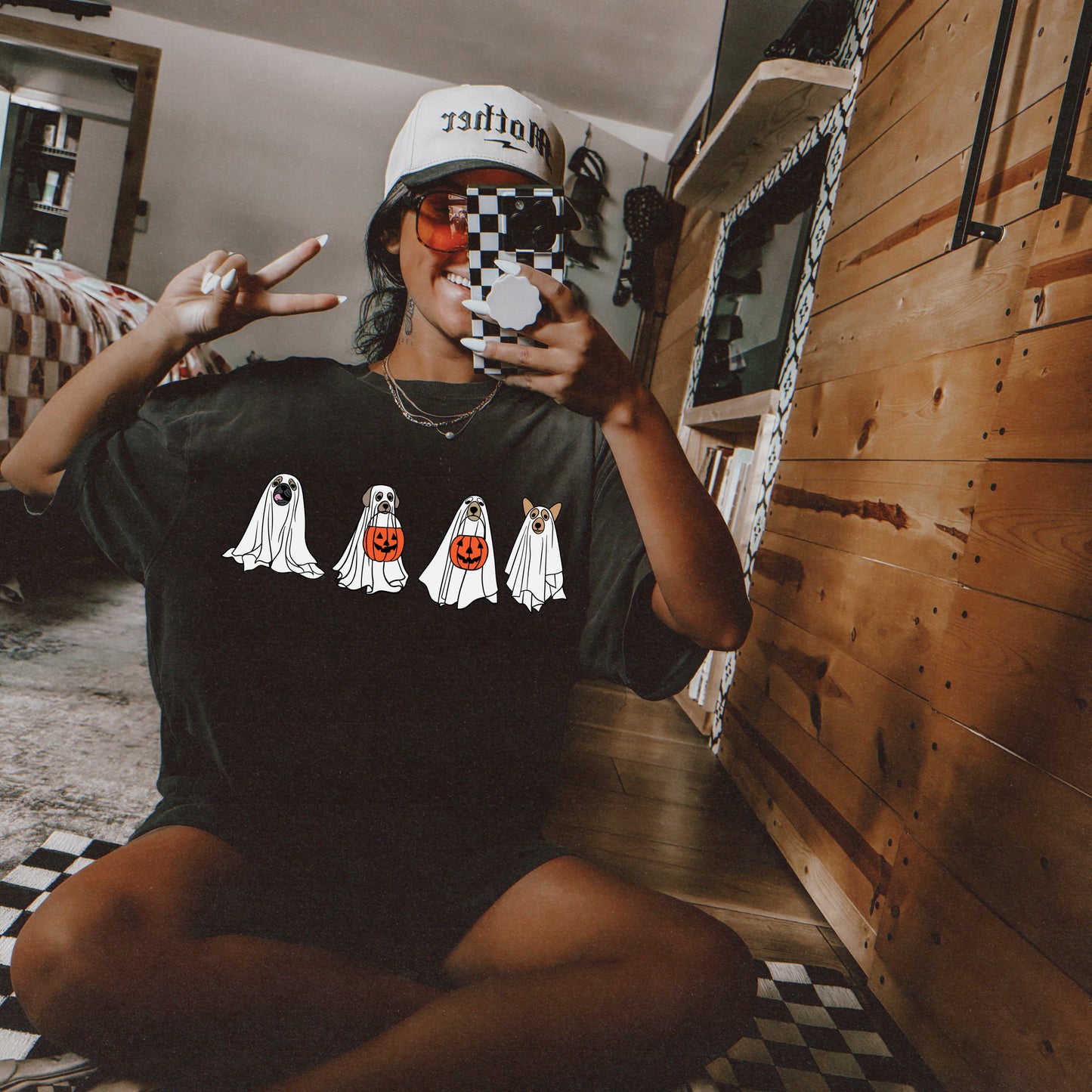 Dog ghost tee