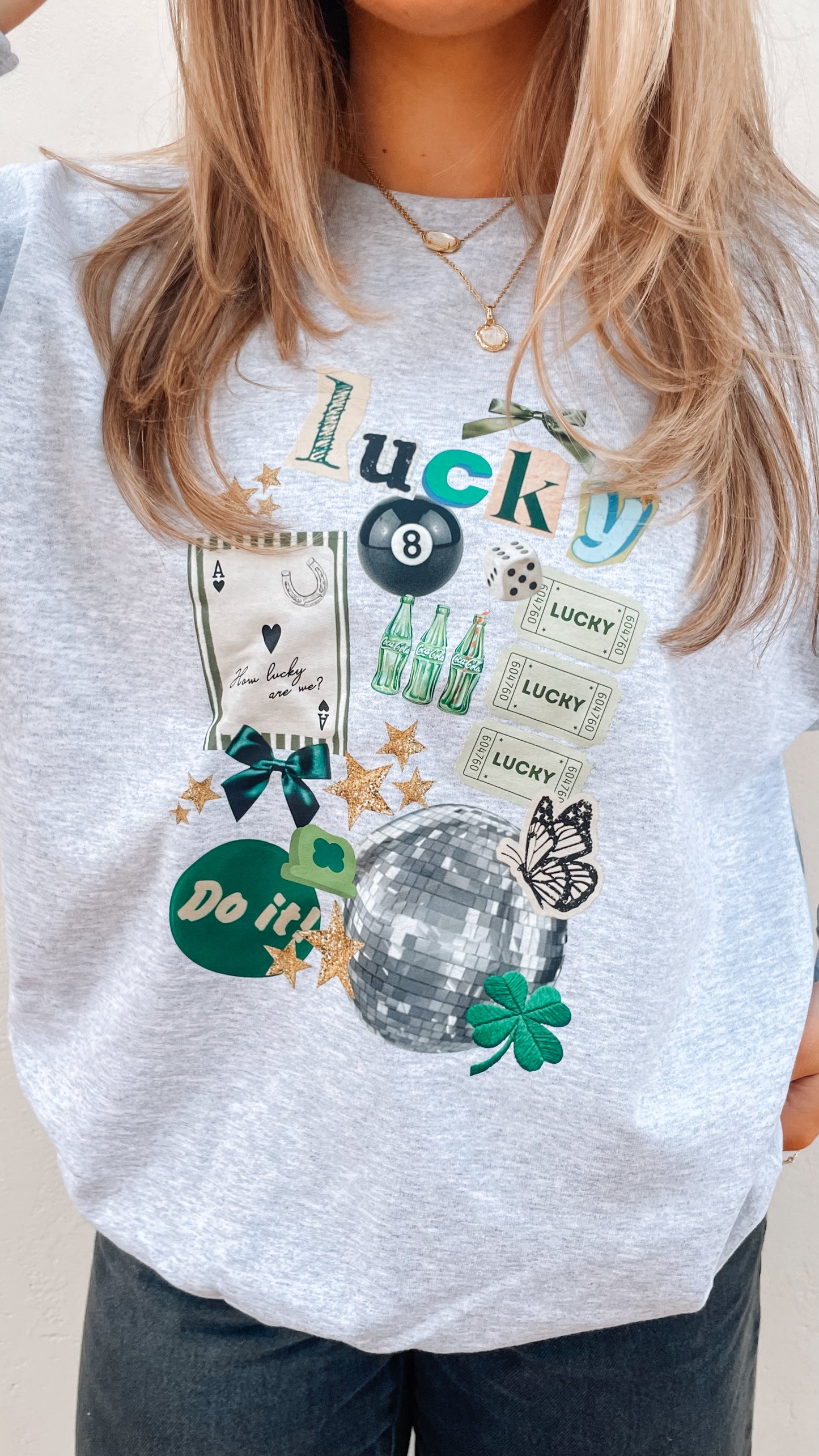 WHOLESALE Lucky Collage sweatshirt