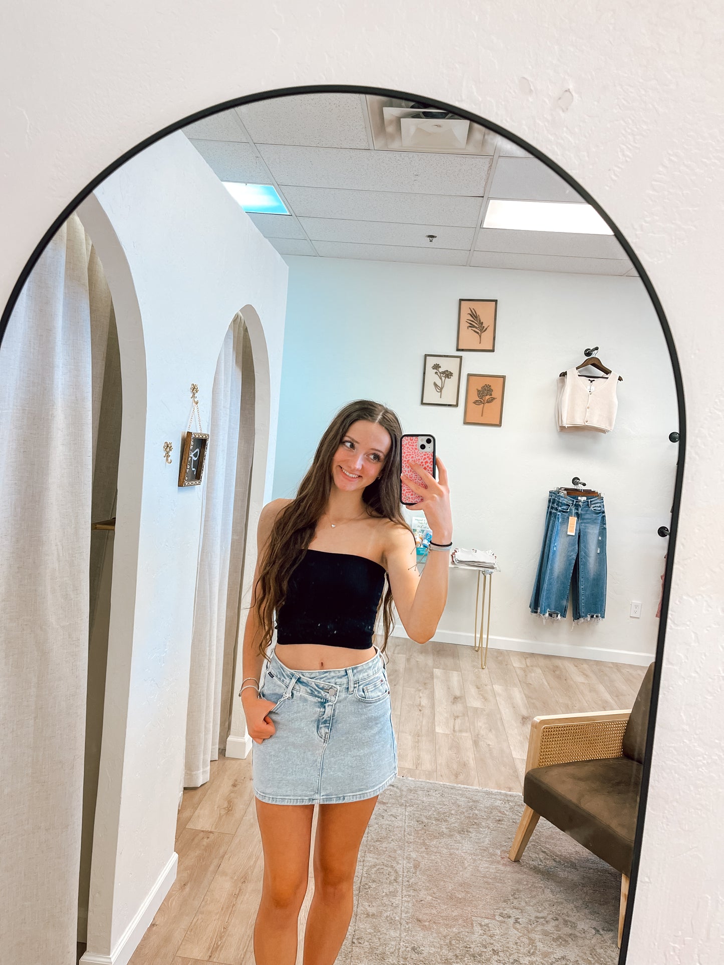 Seamless ribbed tube top
