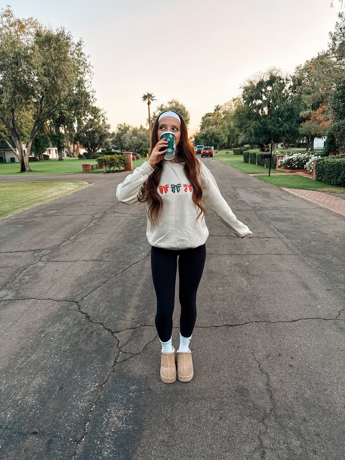 Bows Embroidered sweatshirt