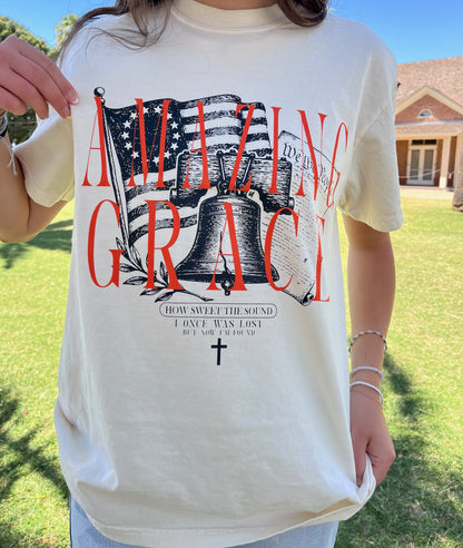 WHOLESALE Amazing Grace bell tee