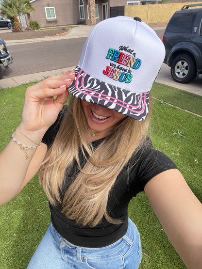 WHOLESALE PREORDER Jesus is a friend hats (ships 4/30)