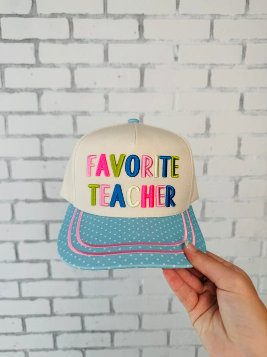 WHOLESALE favorite teacher trucker hats
