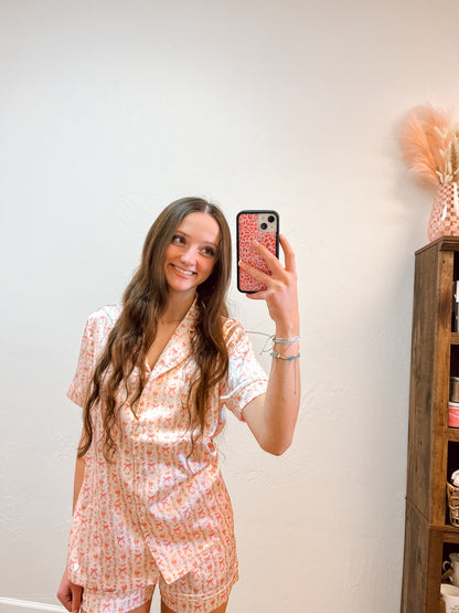 Easter bunny satin pjs