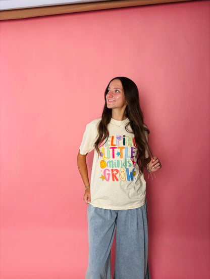 WHOLESALE Helping little minds grow tee