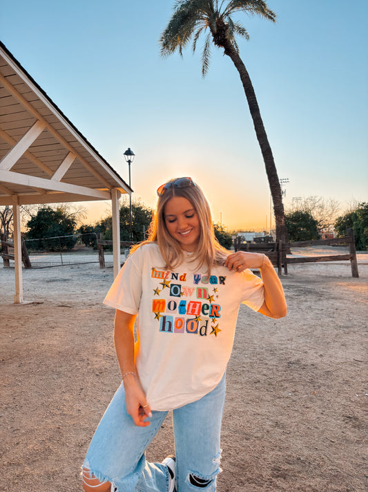 WHOLESALE Mind your own motherhood tee