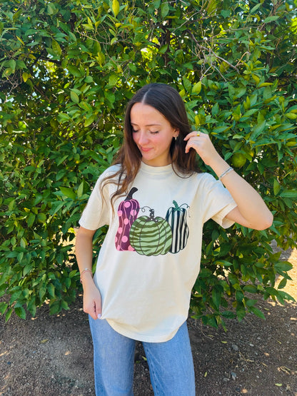 WHOLESALE Printed pumpkins tee