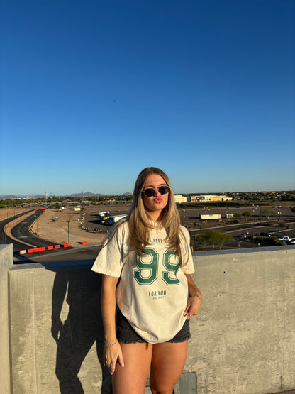 He left the 99 for you tee