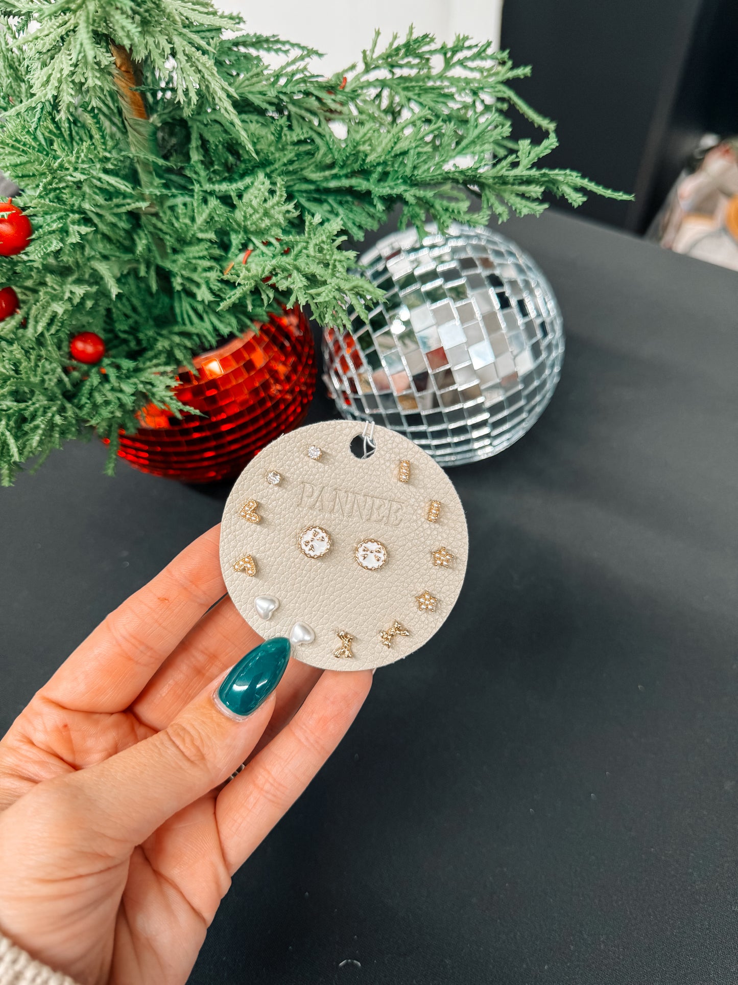 Dainty floral earring pack