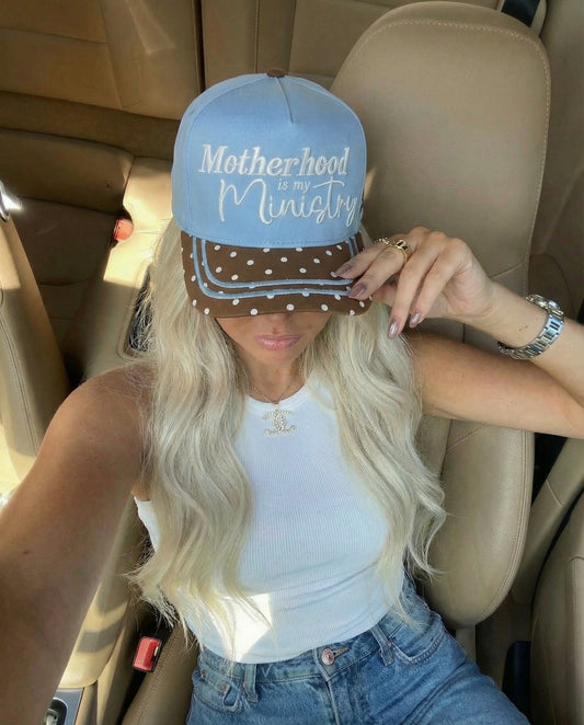 PREORDER WHOLESALE (SHIPS 3/27) motherhood is my ministry trucker hat
