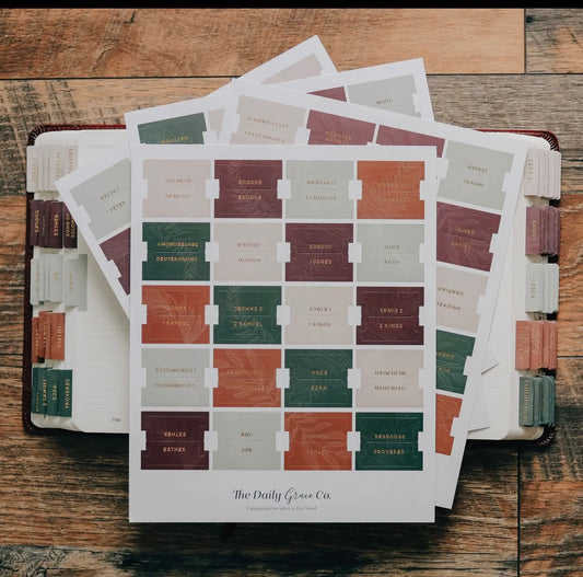 Jewel tone bible tabs