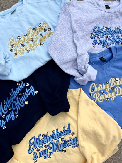Motherhood embroidered sweatshirts (GILDAN BRAND)