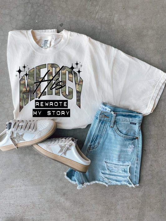 His mercy camo tee
