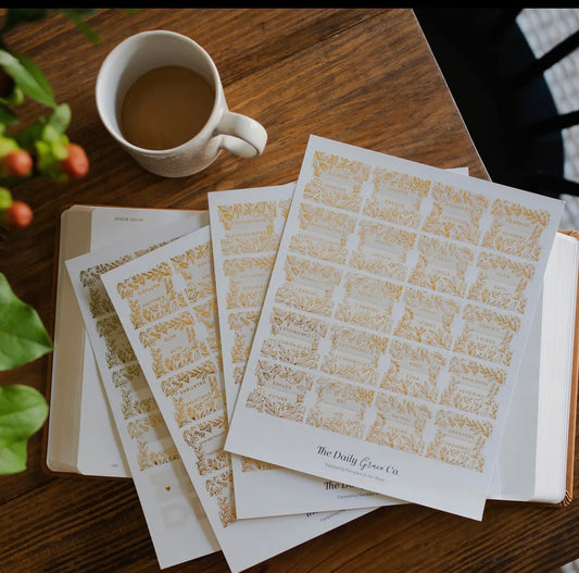 Gold/cream bible tabs