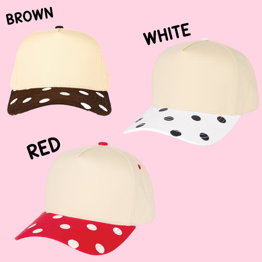 Big polkadot blank hats (SHIPS 3/7)