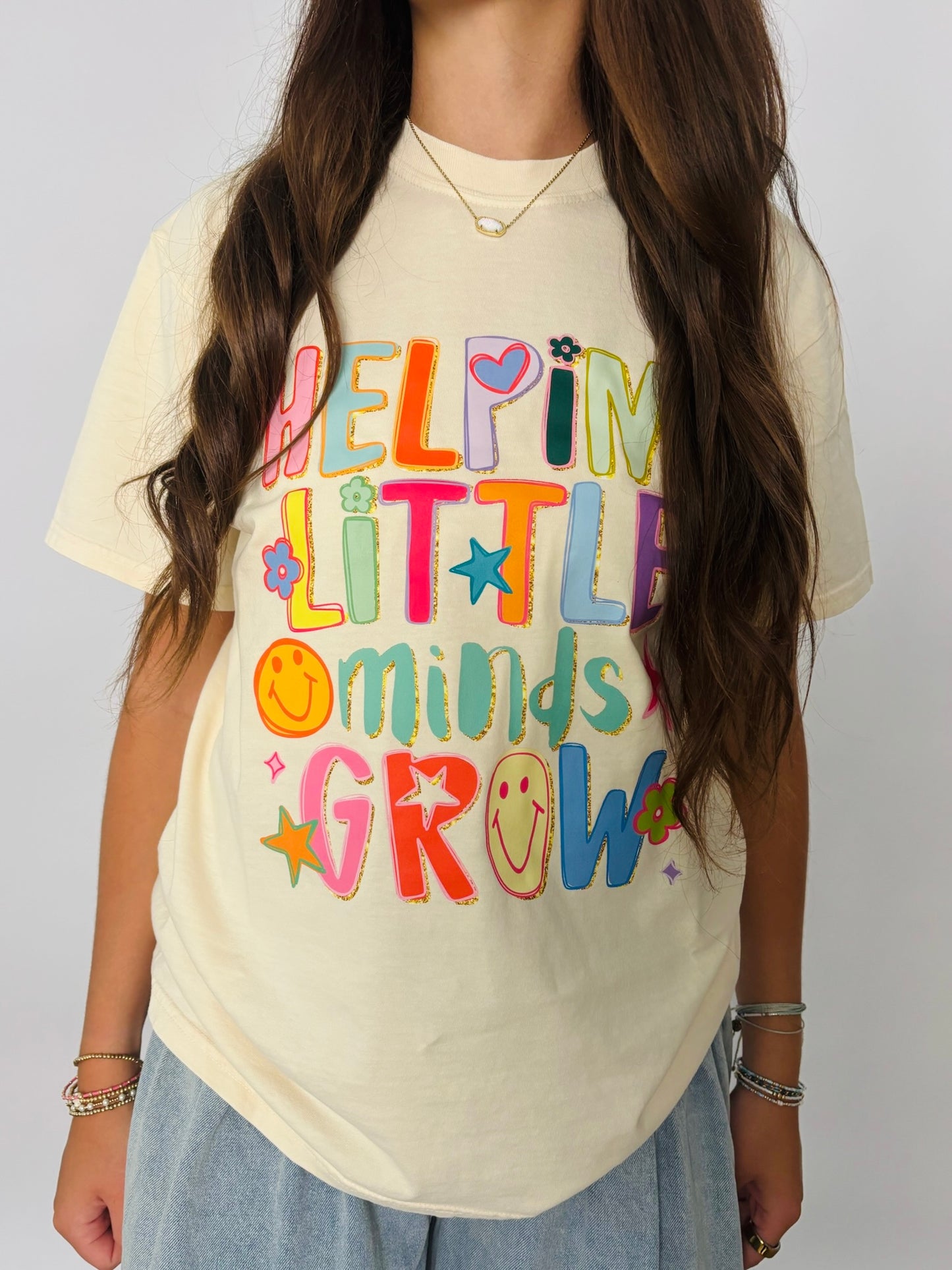 WHOLESALE Helping little minds grow tee