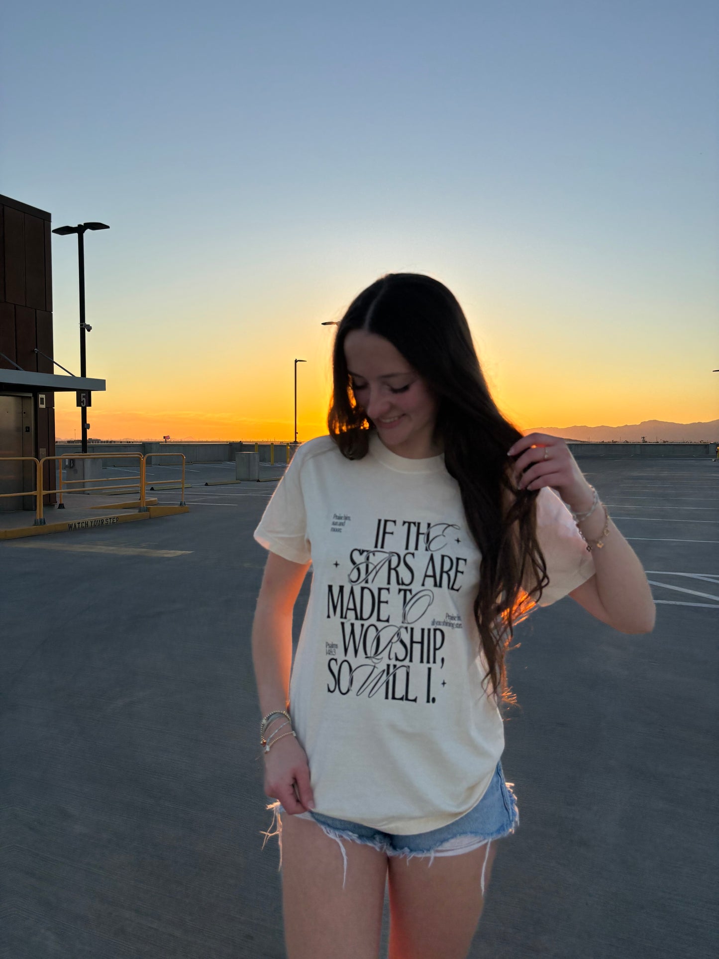 WHOLESALE the stars are made to worship tee (neutral)