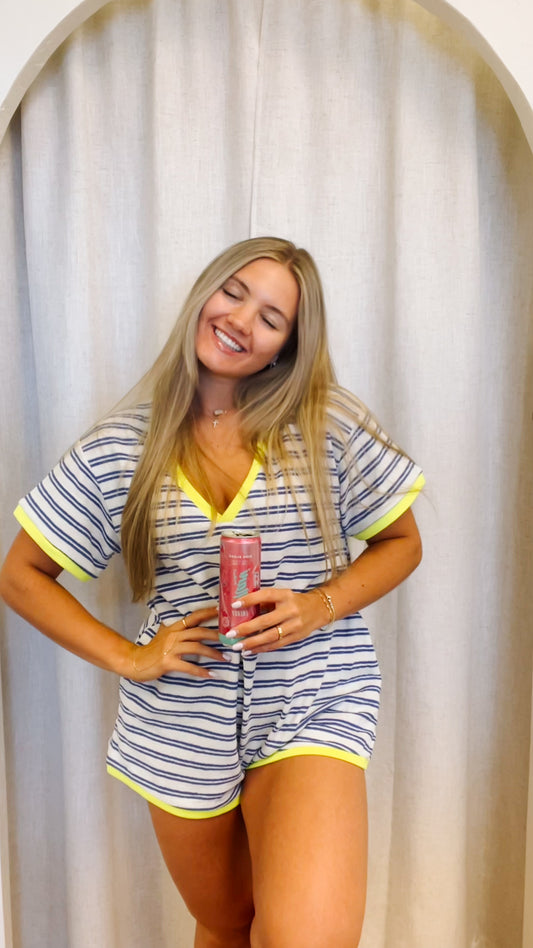 Neon swim cover up