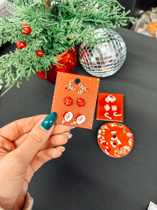 Red Santa 3 pack