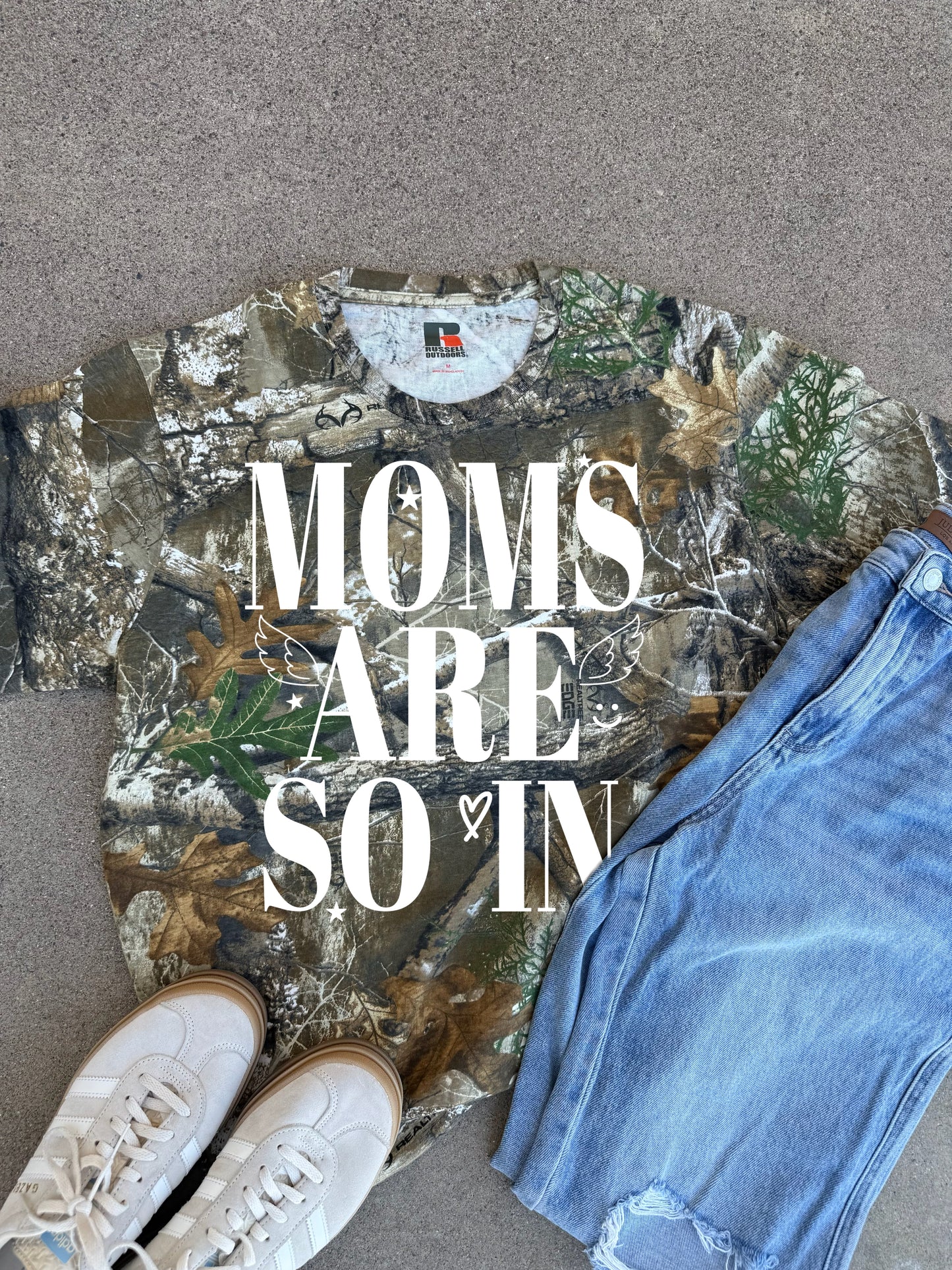 WHOLESALE Moms are so in camo tee