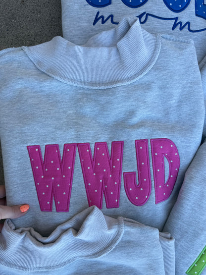 WHOLESALE Embroidered mocknecks