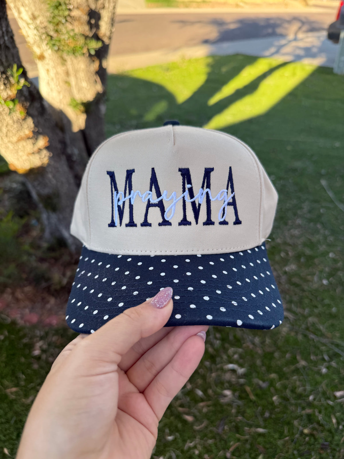 Praying mama (navy) trucker hat