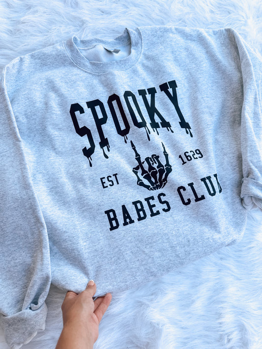 Spooky babes club sweatshirt