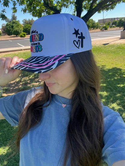 WHOLESALE PREORDER Jesus is a friend hats (ships 4/30)