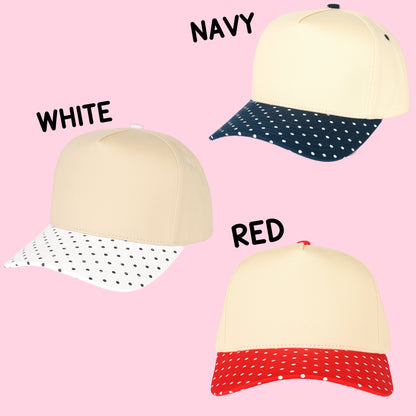 Mini polkadot blank hats (SHIPS 3/7)