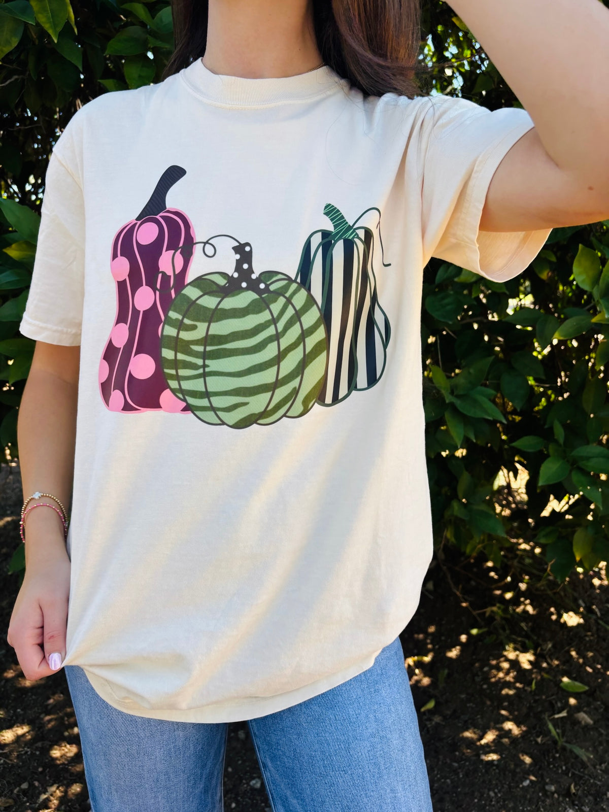 WHOLESALE Printed pumpkins tee