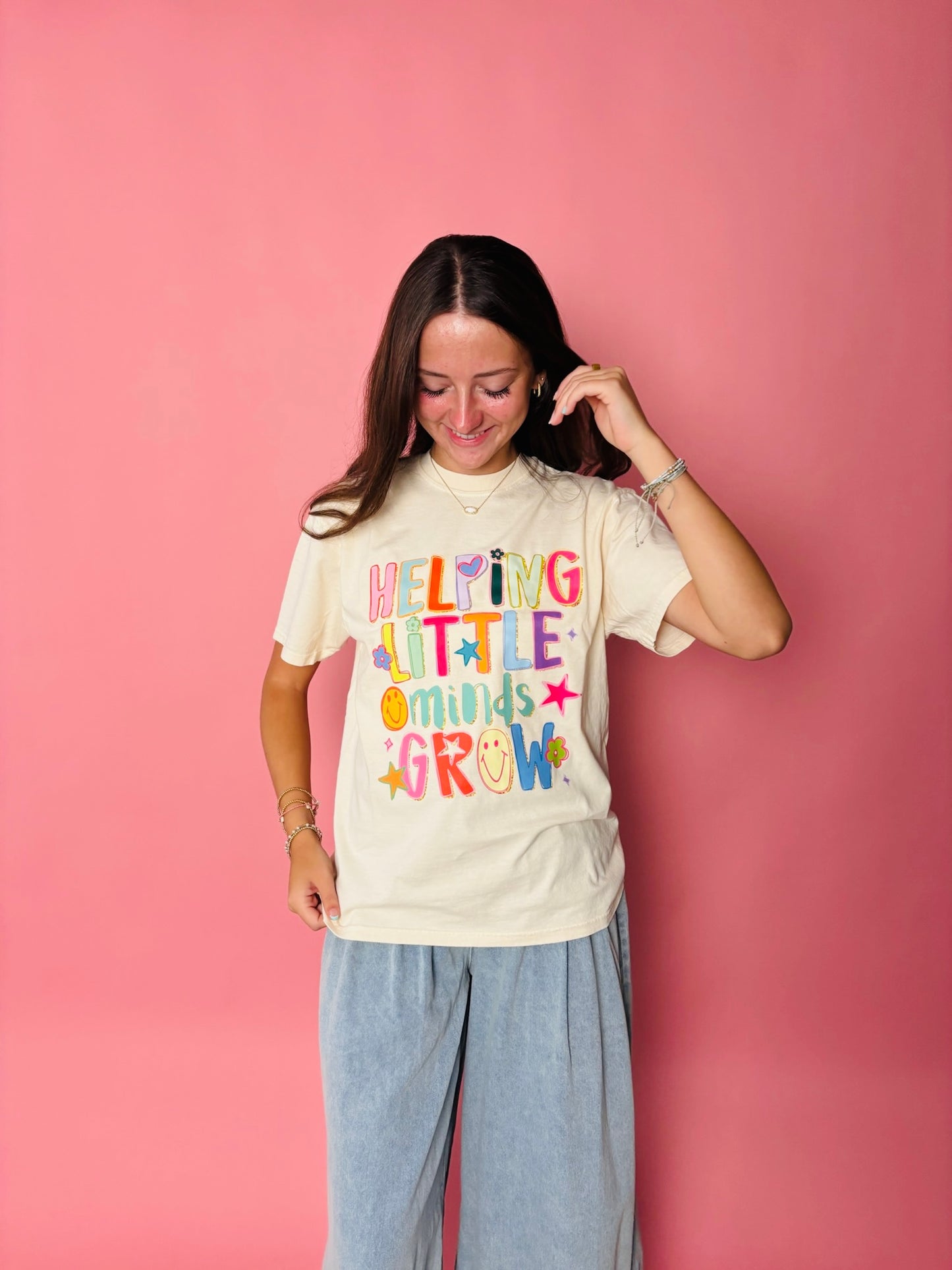 WHOLESALE Helping little minds grow tee