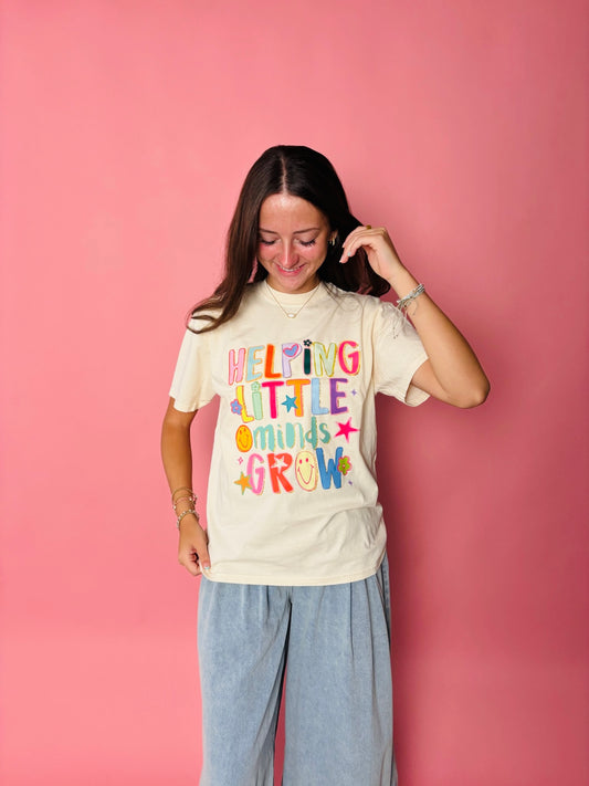 WHOLESALE Helping little minds grow tee