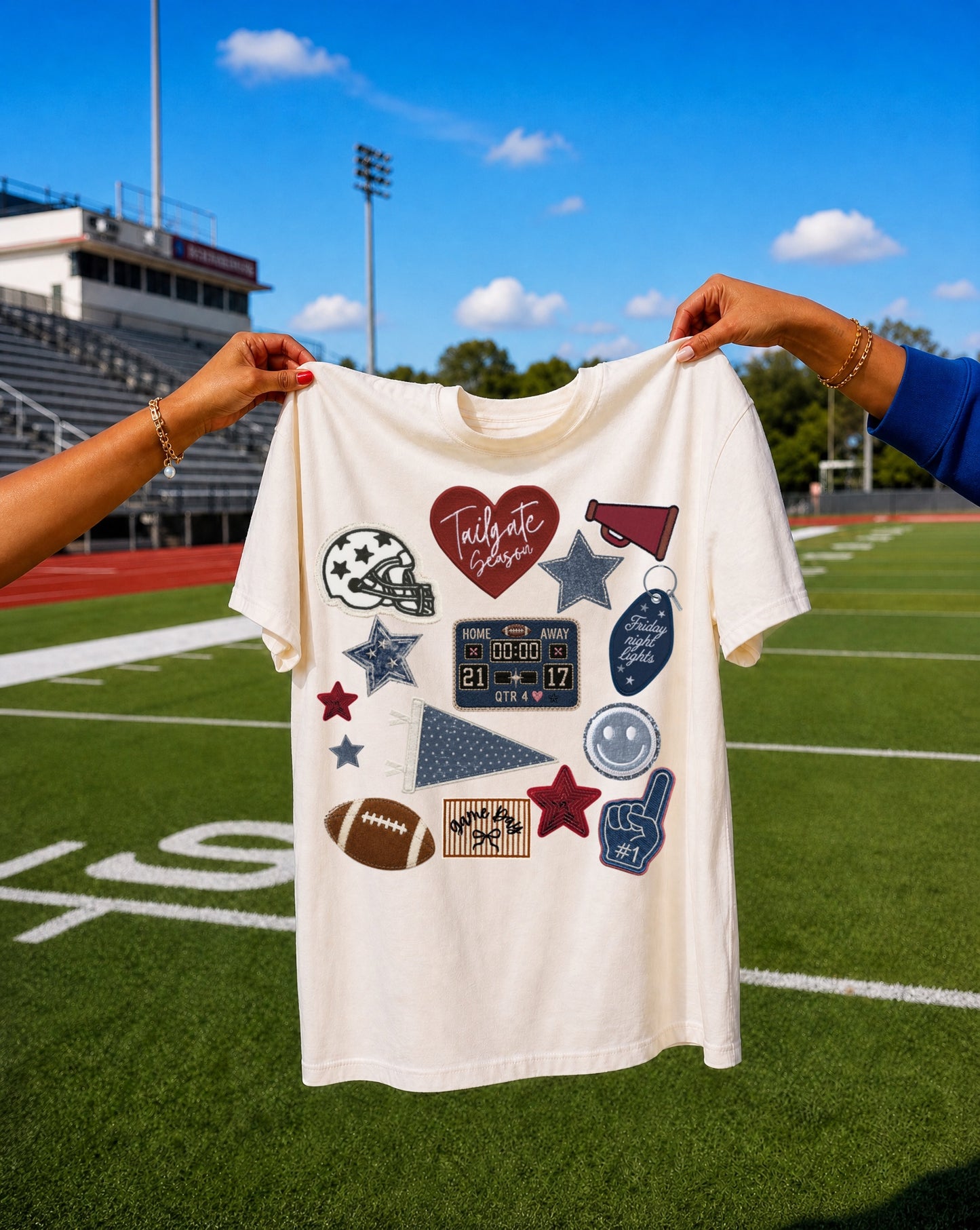 patchwork collage tee
