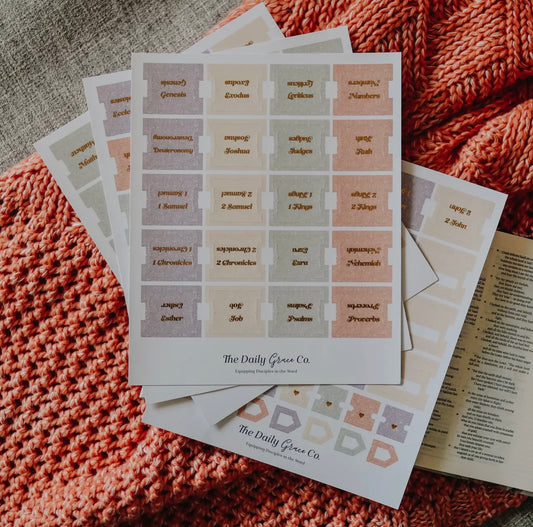 Pastel floral bible tabs