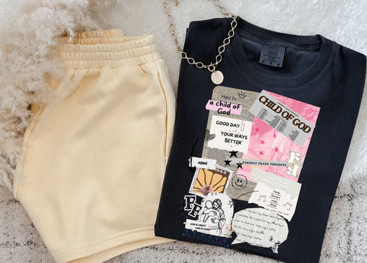 Child of God pink collage tee