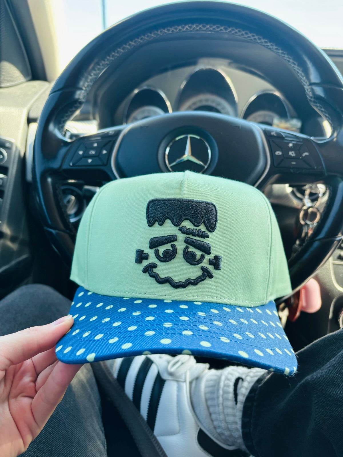 Frankenstein trucker hat
