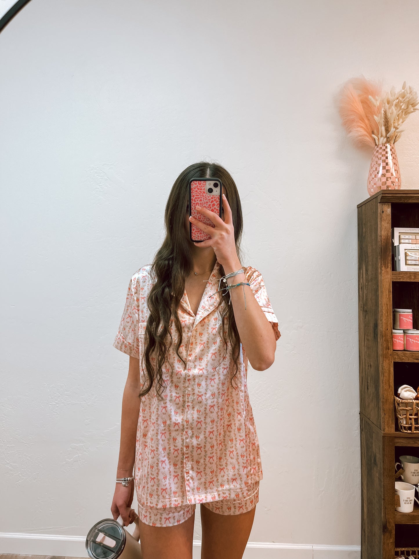 Easter bunny satin pjs