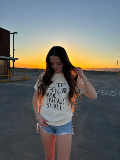 WHOLESALE the stars are made to worship tee (neutral)