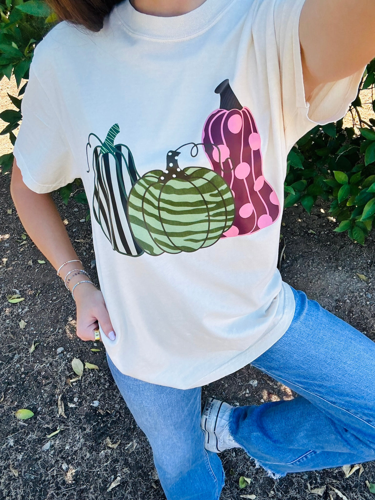 WHOLESALE Printed pumpkins tee