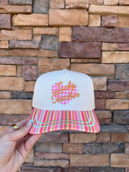 WHOLESALE Lucky teacher trucker hats
