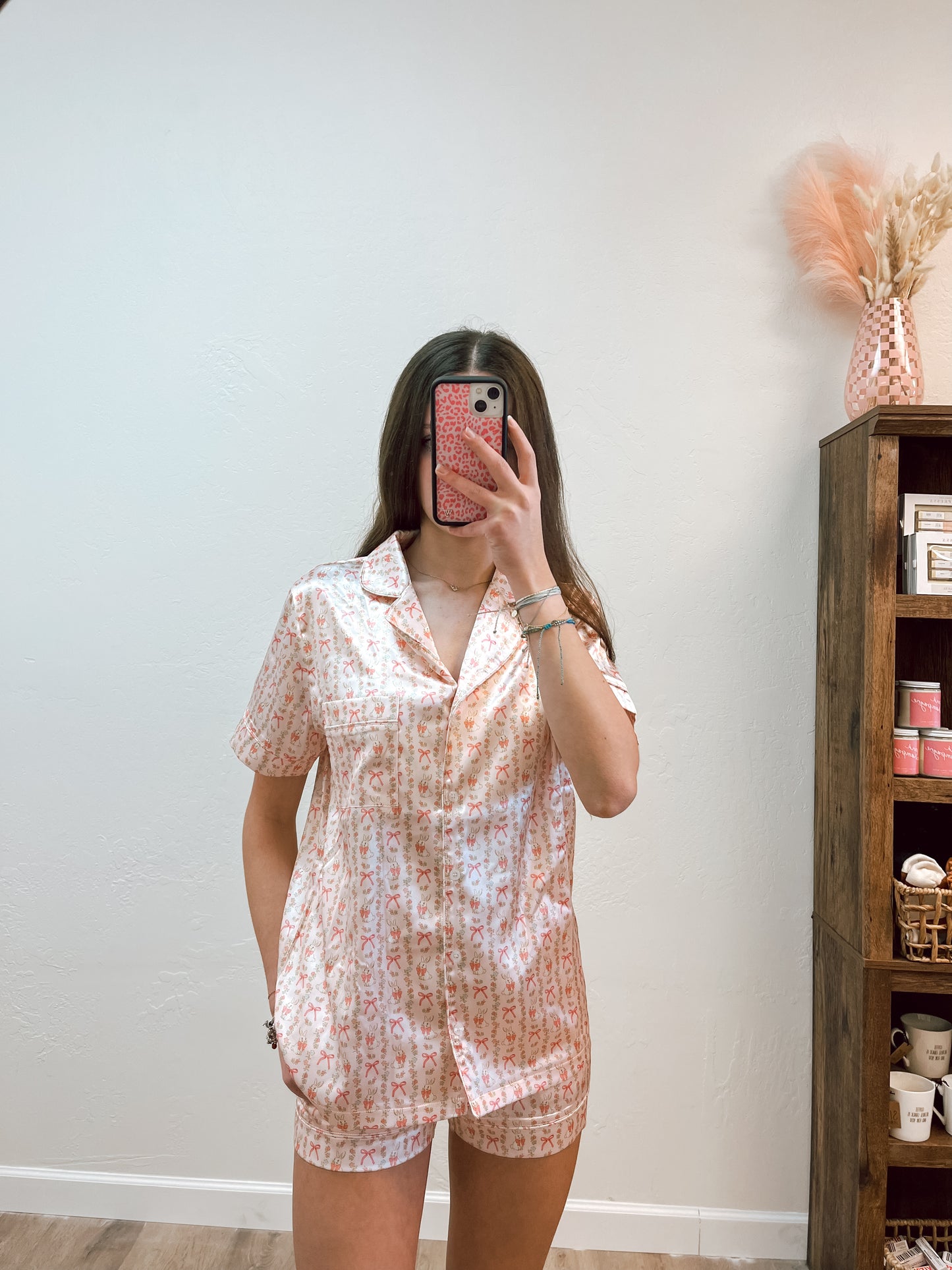 Easter bunny satin pjs