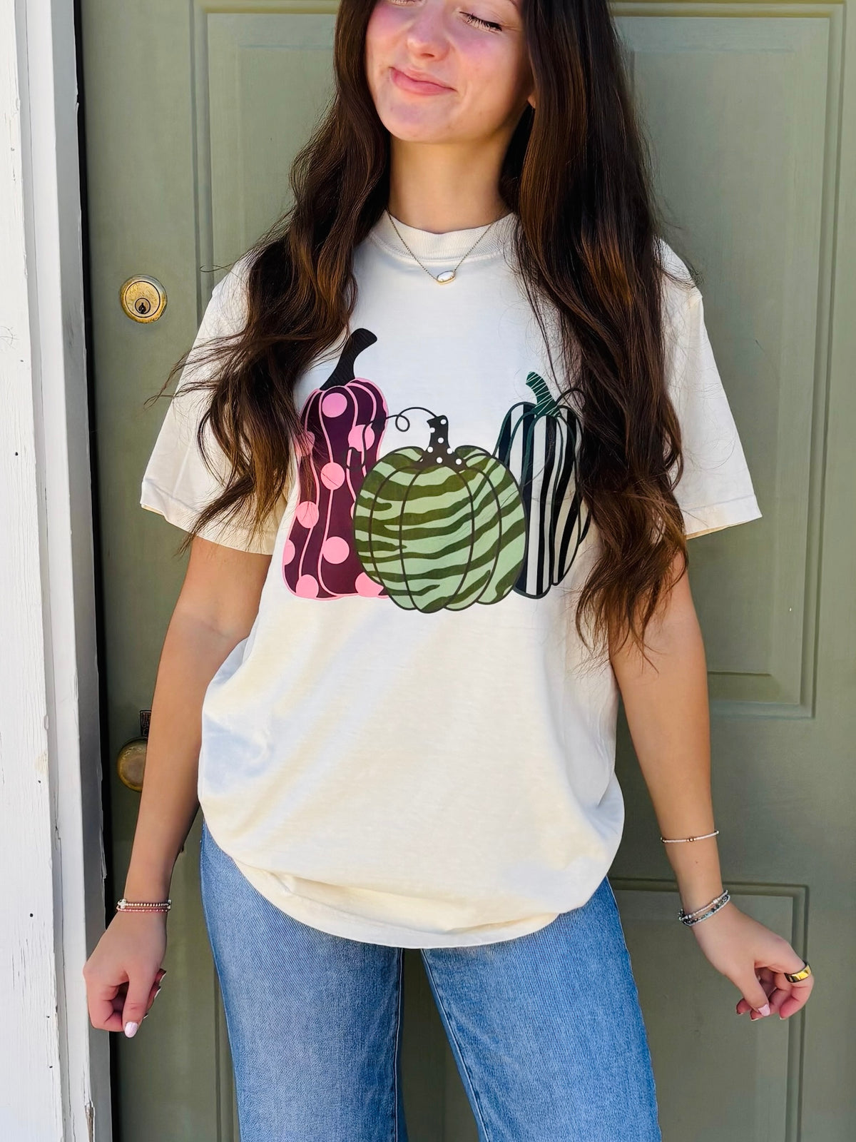 WHOLESALE Printed pumpkins tee