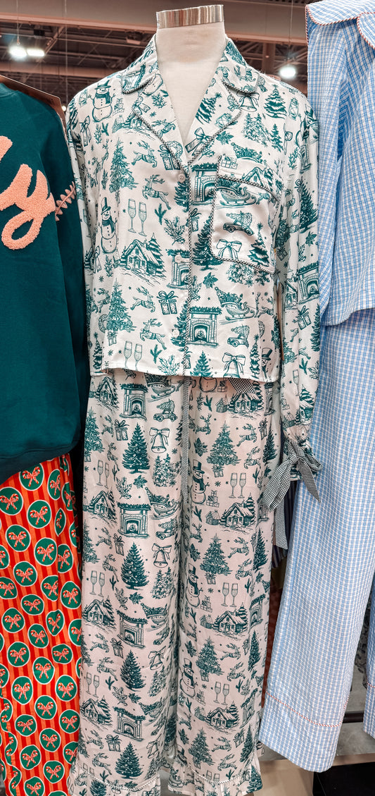 Satin Christmas Jammie’s