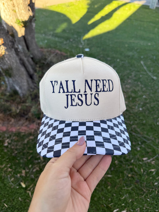 Y’all need Jesus trucker hat