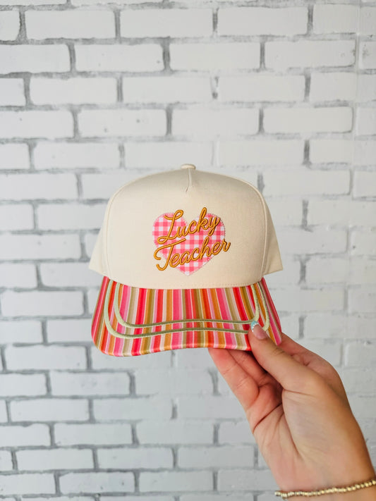 WHOLESALE Lucky teacher trucker hats
